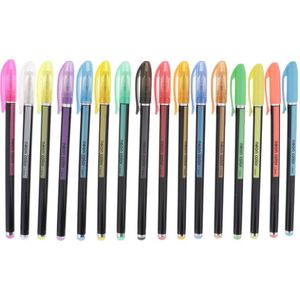 12/16/24/36/48 Kleuren Gel Pennen Set, glitter Gel Pen Voor Volwassen Studenten Kleurboeken Tijdschriften Tekening Doodling Art Markers