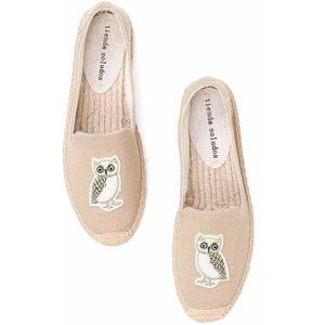 Vrouwen Platte Zapatillas Mujer Sapatos Platform Espadrilles Lady Casual Rubber Zool Schoenen Dagen Vlas Stro Dikke Zolen