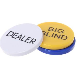 Hold'em Big Blind Kleine Blind Dealer Party Casino Poker Card Game Props 62KF