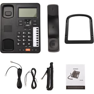 2-Lijn Desktop Draadgebonden Telefoon Antwoordapparaat Caller Id/Wisselgesprek Backlight Lcd &amp; Handset/Base Voor kantoor Thuis Conferentie