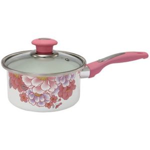 Non-stick Melk Pot Emaille Melk Pot Hete Melk Kleine Pot Shabu-Shabu Verdikte Non-stick Fornuis inductie Kookplaat Universele 15Cm