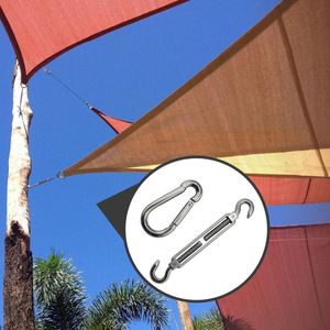 Vierhoek Zon Shade Sail Rvs Hardware Sockets Tent Snap Boot Fastener Cap Zilver Installatie Marine Canvas Ki W1K8