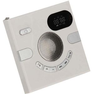 Muur Speaker Fm Radio Met Tijd Display Hoofdtelefoon Jack Ondersteuning Aux Audio Tf Card Usb Disk Mp3 Speler Usb Lading