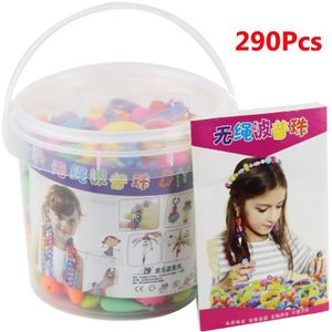Kleurrijke Plastic Pop Snap Kralen Speelgoed Kit Creativel Kunsten En Ambachten Voor Meisjes Kids Diy Slijtage Kraal Sieraden Armband Speelgoed