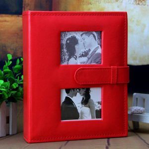 6 inch Fotoalbum Met Interleaf PU Leather Case Type-200 Zakken Voor De Minnaar Van Bruiloft Zoete geheugen Fotoalbum