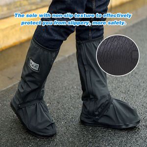 Boot Shoe Cover Regen Waterdicht Met Rits Herbruikbare Antislip Rain Boot Overschoenen Overschoenen Voor Mannen Vrouwen