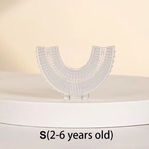 Tandenborstel Kinderen Siliconen Borstel Met Cup Oral Care U-Vormige Borstel 360 Bpa Gratis Food Grade Silicone Cleaning Tanden kids Items