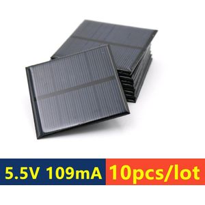 Zonnecel 5.5V Mini Zonnestelsel Diy Voor Batterij 5V Zonnepaneel Telefoon Opladers Draagbare 70mA 80mA 100mA 110mA 160mA 180mA 291mA