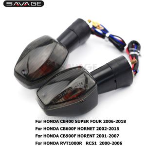 Moto Richtingaanwijzers Voor Honda CB400 Super Vier 2006 Cb 600 F Hornet 2002 CB900F 2001-2007 Motorfiets Flasher Led Licht