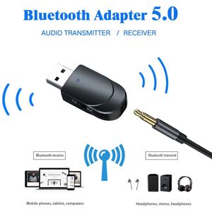 1Pc Portable Usb Bluetooth 5.0 Audio Zender/Ontvanger Adapter Voor Tv/Pc Hoofdtelefoon Speaker snelle Snelheid #921