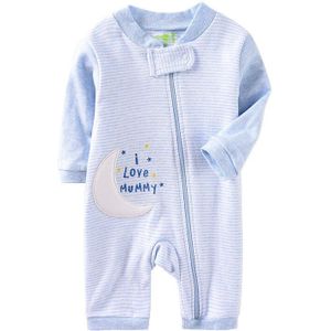 Baby Romper 0-12 Maanden Pasgeboren Baby Boy Kleding Katoen Lange Mouw Rits Lente Herfst Kids Meisjes Jumpsuits Baby kostuum