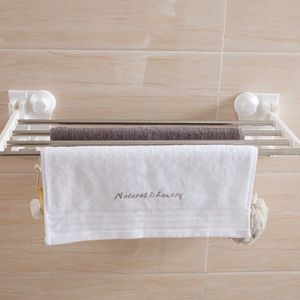 Shuang Qing Thuis Wonen Krachtige Zuignap Rvs Handdoekhouder Traceless Eenvoudig Te Installeren Handdoek Rekken 1905