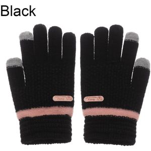 Winter Vrouwen Wol Gebreide Dikker Warm Touchscreen Handschoenen Stretch Volledige Vinger Wanten Outdoor Fietsen Handschoenen