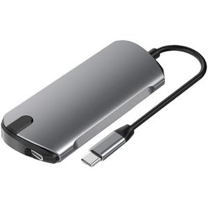 5-In-1 Usb Hub Naar Type C Data Hub Met 5-Port Usb 3.0 Hdmi Reader USB-C Pd Opladen 4K Display Voor S Notebooks Telefoon