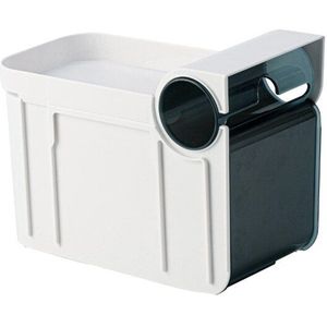 Oneup Punch-Gratis Papierrol Dispenser Wandmontage Tissue Doos Toiletrolhouder Wth Vuilniszak Opslag Badkamer Accessoires