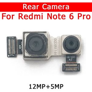 Originele Achteruitrijcamera Voor Xiaomi Redmi Note 6 Pro Note6 6Pro Back Belangrijkste Big Camera Module Flex Kabel Vervanging Spare onderdelen