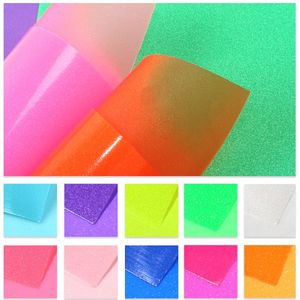 10Pcs Geometrische Patronen Transparant Scrub Magic Kleur Faux Lederen Lakens Voor Maken Strik Oorbellen Kussen, 1Yc6330