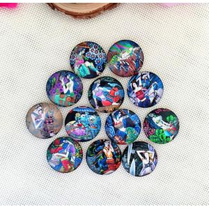 12mm Tijd Gem Glas BRADS Europa Amerika Accessoires Patch Persoonlijkheid Label Kristal Sieraden Scrapbooking Accessoires