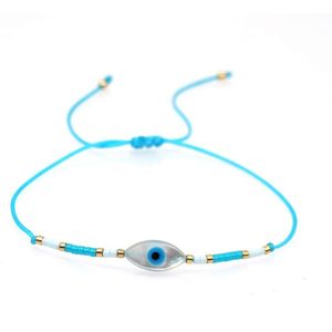 GO2BOHO Turkse Evil Eye Armband Miyuki Armband Vrouwen Sieraden Pulseras Mujer Moda Bohemian Verstelbare Touw Brengen Geluk