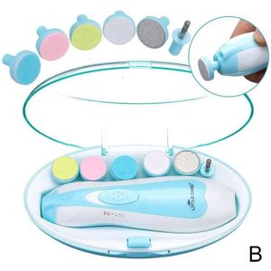 Elektrische Baby Nail File Clippers Tenen Vingernagel Cutter Trimmer Manicure Tool Manicure Pedicure Care Tool Set Voor Kinderen