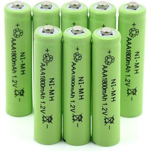 Vervanging li-Po Lithium Batterijen MP3 Klok Zaklamp Ni-Mh AAA Batterij 1.2V 1800mAh Oplaadbare Mobiele Bateria