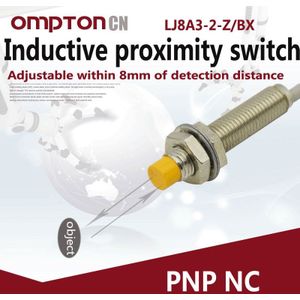 LJ8A3-2-Z/Bx Pnp Nc Inductieve Naderingsschakelaar Werken Power 6-36VDC Detectie Afstand 0-4Mm