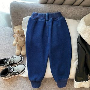 Winter Jongens Jeans Dikke Losse Broek Kinderen Denim Broek Herfst/Herfst/Winter Outer Wear Baby Plus fluwelen Broek Cowboy Jeans