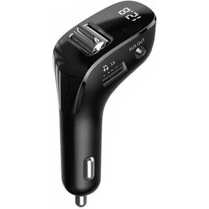 Bluetooth 5.0 Aux Handsfree Draadloze Auto Kit Dual Usb Auto Charger Auto Radio Fm Modulator Auto Fm-zender Mp3 Speler