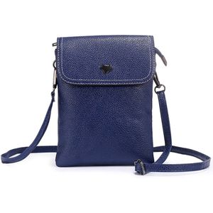 Envelop Mobiele Telefoon Tas Mode Eenvoudige Pu Leer Vrouwen Kleine Tassen Voor 5.0/5.5/6.3/6.4/7 Inch Telefoon Zakje Flap Messenger Bag