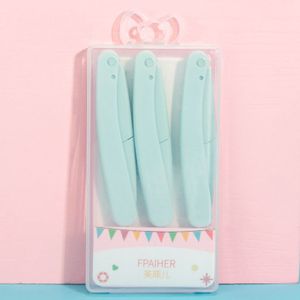 3 Stks/set Roze Facial Wenkbrauw Trimmer Okselhaar Scheermes Schoonheid Gezicht Eye Brow Shaper Scheerapparaat Roestvrijstalen Messen Makeup Tools 4.