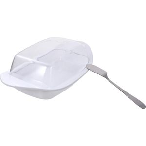 1 Set Kaas Boter Container Schotel Opbergdoos Met Deksel En Scoop Cutter