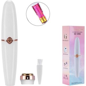 2 In 1 Elektrische Wenkbrauw Trimmer Usb Oplaadbare Hair Remover Vrouwen Scheerapparaat Gezicht Epilator Scheermes Dames Make-Up Tool