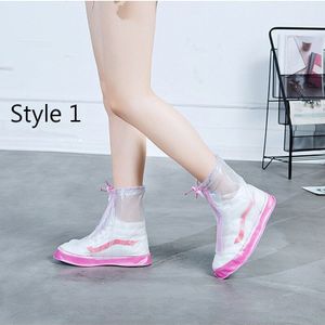 Waterdichte Siliconen Regen Schoen Laarzen Cover Pvc Materiaal Unisex Antislip Schoenen Beschermers Regen Laarzen Outdoor Regenachtige Dagen Ove