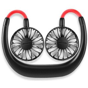 Sport Luchtkoeler Tafel Dual Fan Nekband Handsfree Mini Opknoping Usb Oplaadbare Wearable Zomer Draagbare Cooling Niveau 3 winden