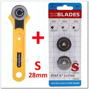 28mm Taiwan DAFA ROLMES en 2 STKS Blade Stof Papier Circular Cut Blade Patchwork Lederen Craft papier cutte