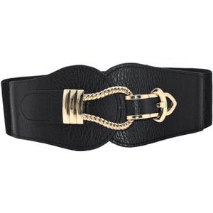 Vrouwen Breed Broeksbanden Elastische Taille Riem Jurk Gesp Accessoires Lederen Riemen Cumberbanden Waistbelts Pu Corset Riem Taille Band