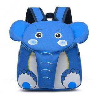 Mode Blauwe Olifant School Rugzak voor Kinderen Leuke 3D Animal Jongens Schooltassen Licht Meisjes Rugzakken Plecak Szkolny