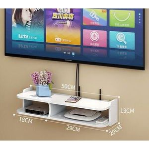 Punch-Gratis Router Wifi Woonkamer Socket Set-Top Box Rack Rack Router Opbergdoos Muur Opknoping Decoratieve partitie Slaapkamer