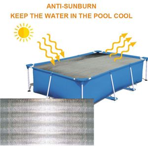 Zwembad Solar Cover Grond Zwembad Rechthoekige Deken Voor Zwembad 160*160Cm/160*320Cm/200*200Cm,/200*400Cm