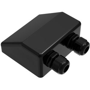 2 Stuks Dubbele Kabelinvoerwartel Waterdichte Abs Klier Doos Voor Soorten Kabel 4 Mm Tot 12 Mm, zonnepaneel Camper Rv Camper Caravan