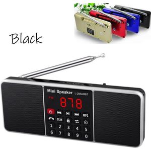 Led Draadloze Bluetooth Fm/Am Radio Stereo Speaker Tfcard Usb Disk Screen Volumeregeling Oplaadbare Luidspreker Handsfree Bellen