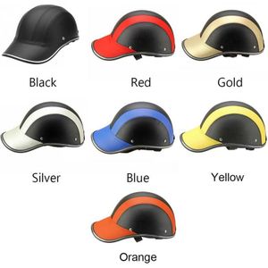 Sport Fietsen Baseball Cap Helm Outdoor Veiligheid Motorfiets Fiets Duurzaam Kleurrijke Warme Lederen Half Helm
