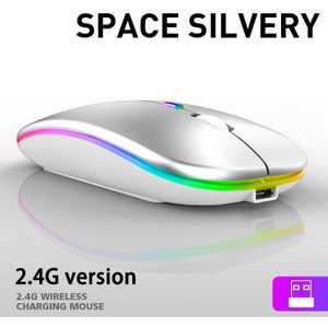 Bluetooth Draadloze Muis 2.4G Ontvanger Gaming Muis Met Usb Oplaadbare Rgb Gamer Mouse Voor Pc Laptop Notebook Computer