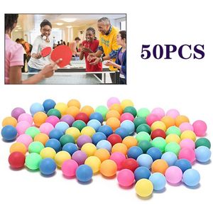 50 Stks/pak Gekleurde Ping Pong Ballen 40Mm Entertainment Tafeltennis Ballen Gemengde Kleuren Voor Game En Activiteit Mix Kleur #40