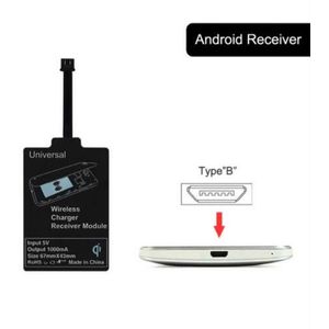Universele Qi Draadloze Oplader Ontvanger Adapter Receptor Pad Coil Voor Android Ios Telefoon Iphone 5 5S 6 6S 7 Samsung Galaxy S4 S5 3