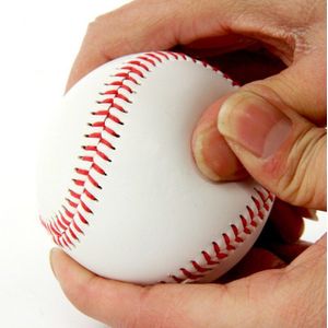 Pu Lederen Handgemaakte Baseballs Pvc Bovenste Rubber Innerlijke Zachte Baseball Ballen Softbal Bal Training Oefening