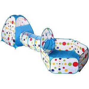 3 stuks/set Van Kinderen Spel Tent Kruipen Tunnel En Ball Pool Tent Speelgoed Baby Huis Kruipen Marine Bal Tent Speelgoed