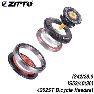 ZTTO 4252ST MTB Bike Road Fiets Headset 42 41.8 52mm 1 1/8 ""1 1/2"" Kranen Rechte vork geïntegreerde hoekcontactlager Goedkope