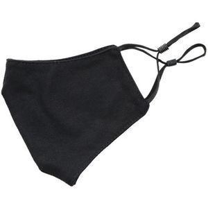 Katoen Zwarte Mond Masker Volwassen Mannen En Vrouwen Solid Ademende Wasbare Outdoor Bescherming Anti-Stofmasker Winddicht Mond-moffel