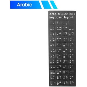 Kebidumei Toetsenbord Stickers Spaans/Engels/Russisch/Frans Keyboard Covers Voor Notebook Computer Desktop Toetsenbord Waterdicht